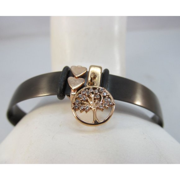 Tree of Life with Hearts Cuff Bangle Bracelet - Picture 8 of 8